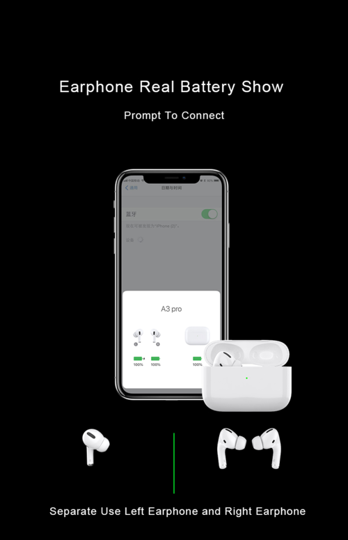 A3 Pro TWS Wireless Earbuds – Premium Sound & Sport Ready